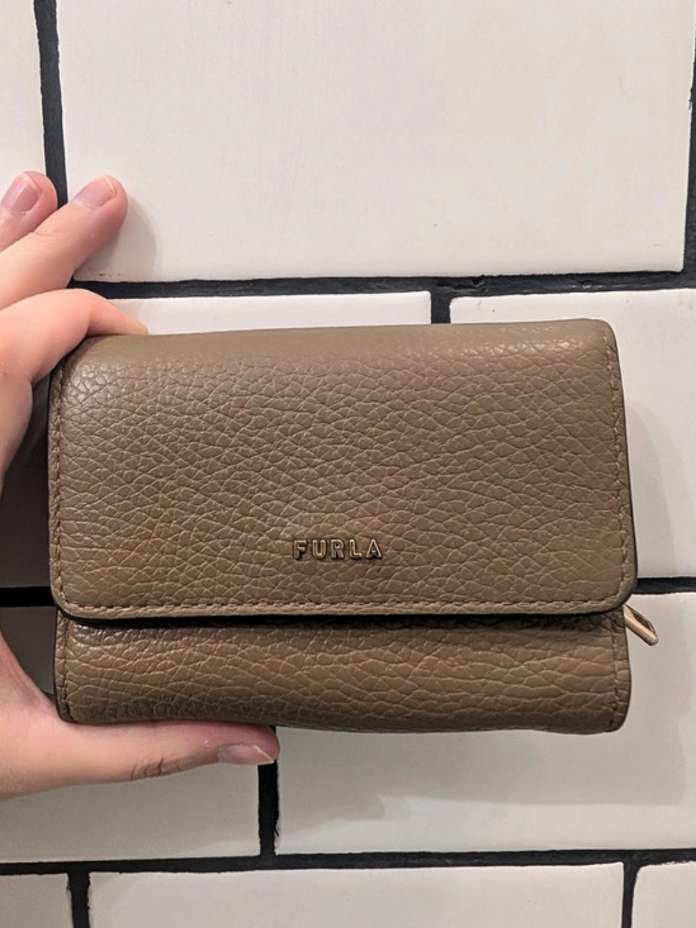 Furla Classic Small Trifold Wallet Leather Brown